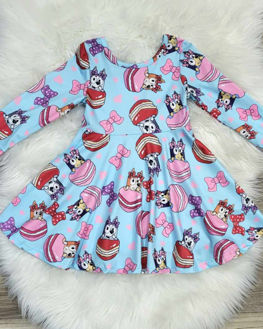 Heart Macaroons with Heeler Pups Dress A Touch of Magnolia Boutique