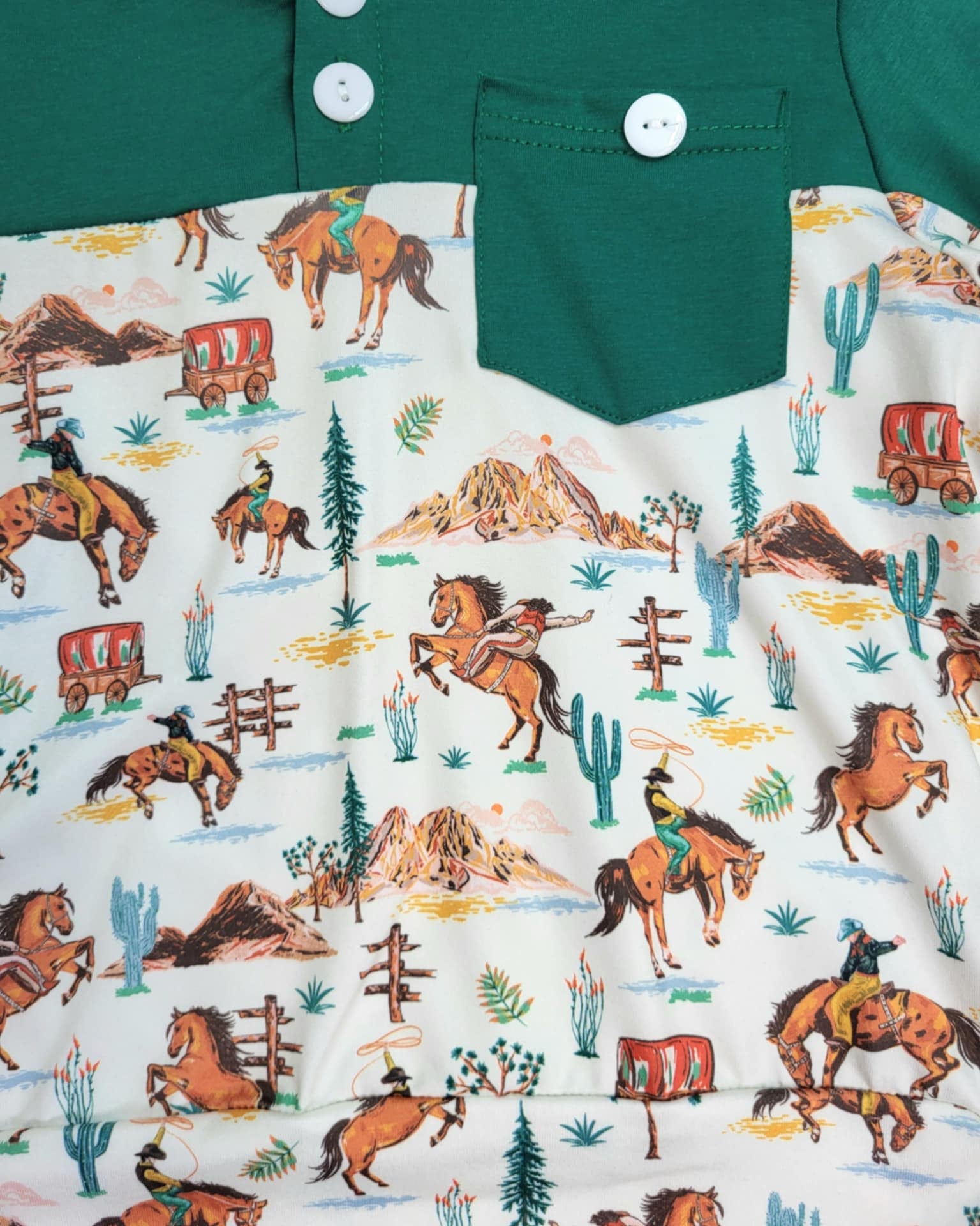 Boys Cowboy Themed Top A Touch of Magnolia Boutique