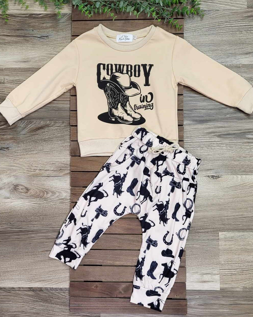 Cowboy in Training Jogger Set A Touch of Magnolia Boutique