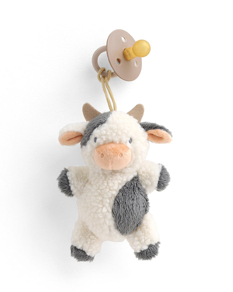 Bitzy Pal Natural Rubber Pacifier & Plush- Cow A Touch of Magnolia Boutique