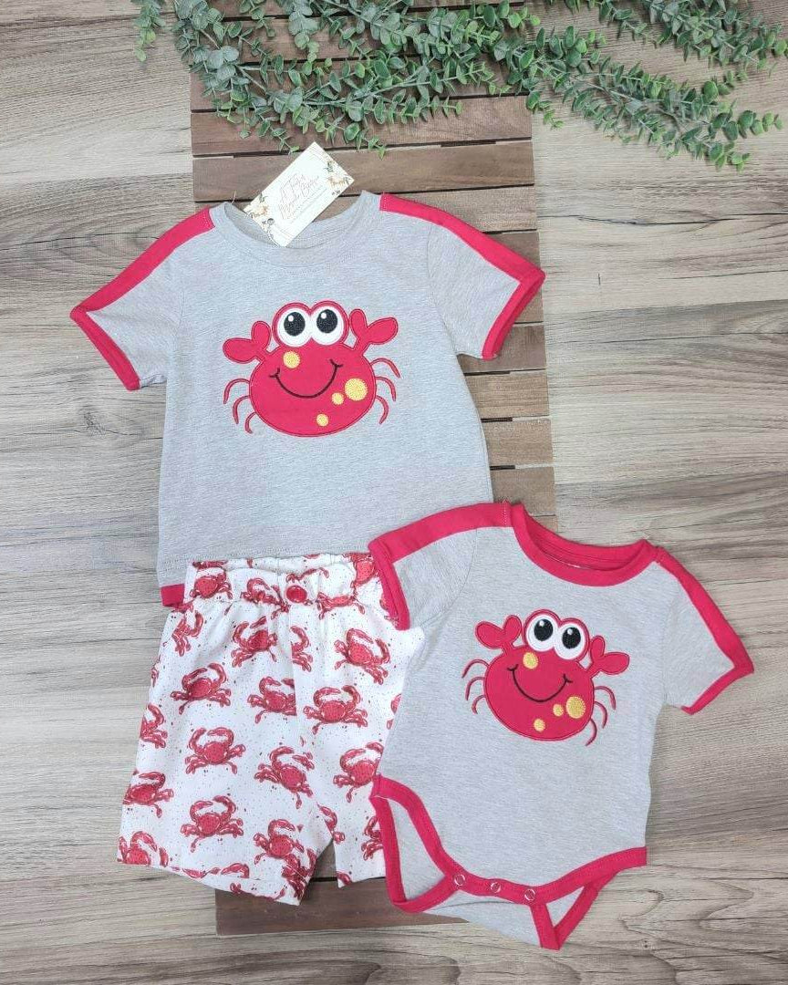 Baby Boys Crab Onesie A Touch of Magnolia Boutique