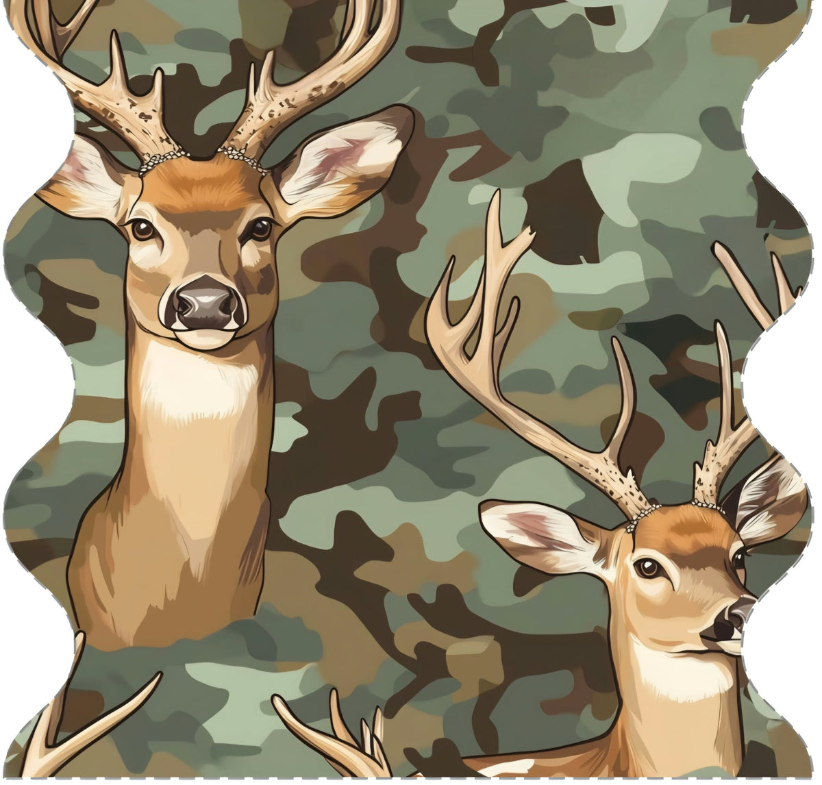 Bamboo Camo Deer Two-Piece Pajama Set A Touch of Magnolia Boutique