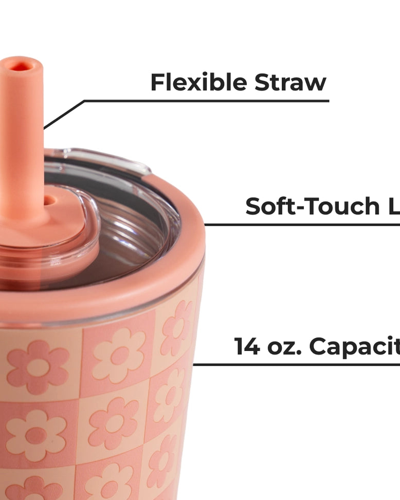 Daisy Checkers HydroJug 14 oz Everyday Tumbler A Touch of Magnolia Boutique