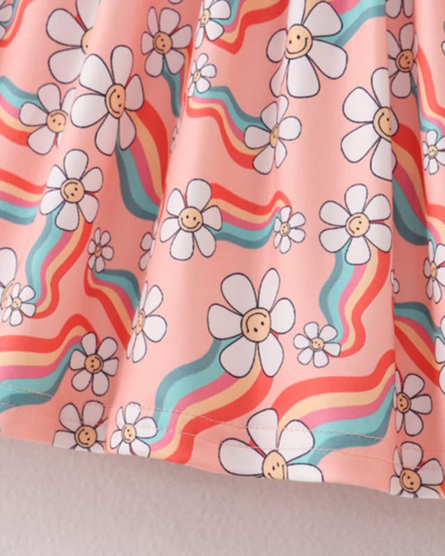 Coral Smiley Daisy Dress A Touch of Magnolia Boutique