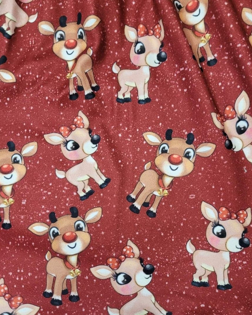 Red Nosed Deer Pajama Gown A Touch of Magnolia Boutique