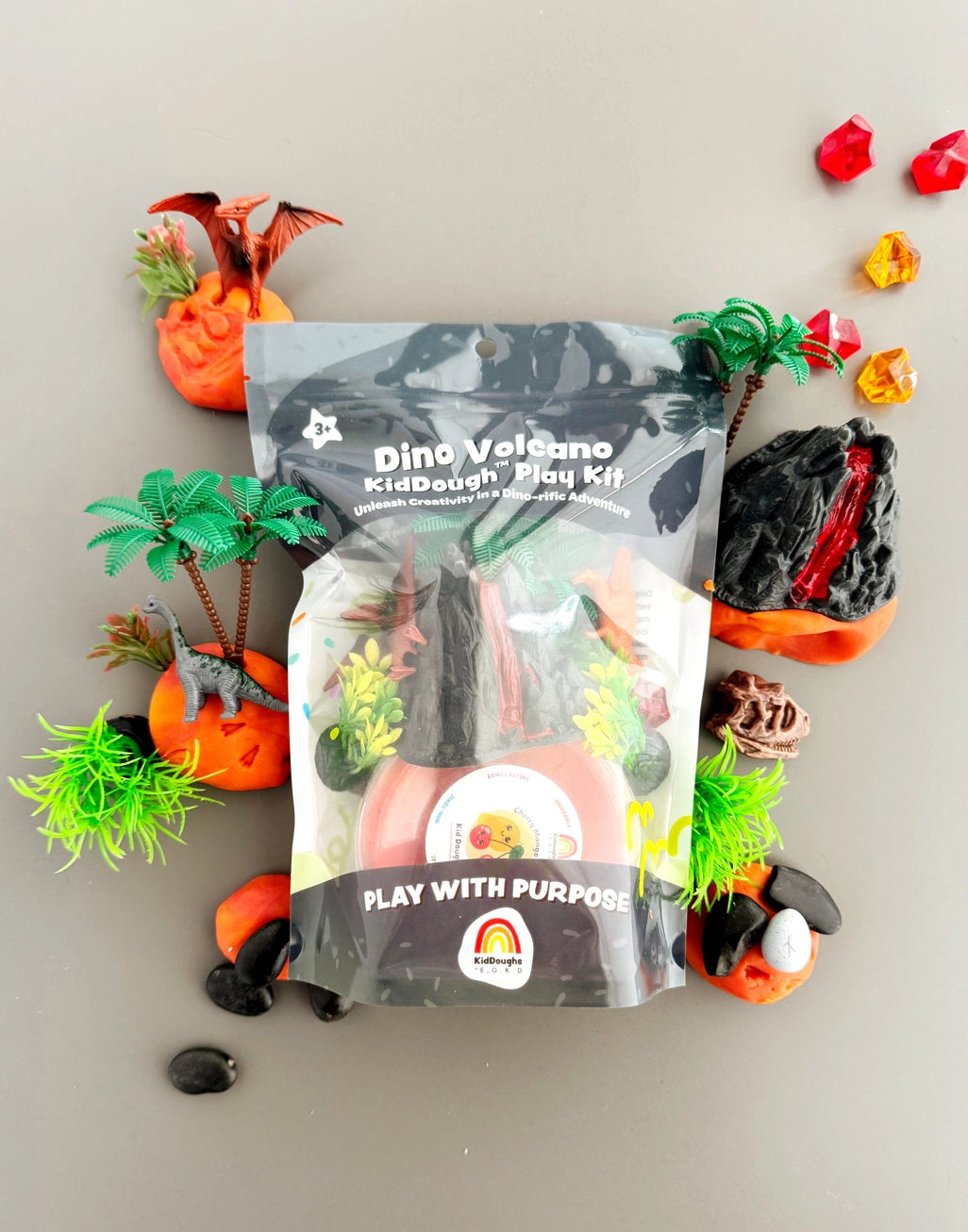 Kiddough play kit (multiple options) A Touch of Magnolia Boutique Dino Volcano