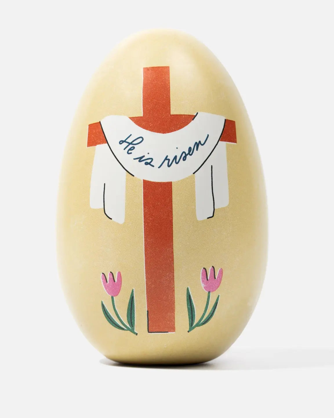 He Is Risen Cross Easter Egg Tin A Touch of Magnolia Boutique