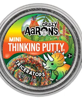 Crazy Aaron's 2" Thinking Putty Dino Mini Tin - Triceratops A Touch of Magnolia Boutique