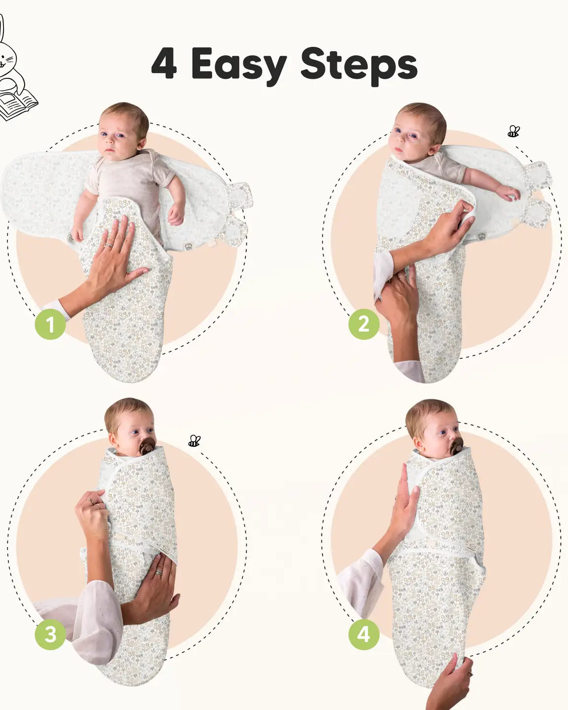 3pk Soothe Baby Swaddles 0-3 Months, Sleep Sack For Newborns (multiple options) A Touch of Magnolia Boutique