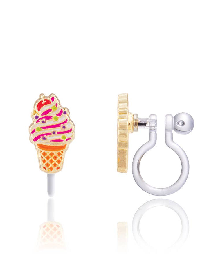 Clip on Soft serve swirl earrings A Touch of Magnolia Boutique