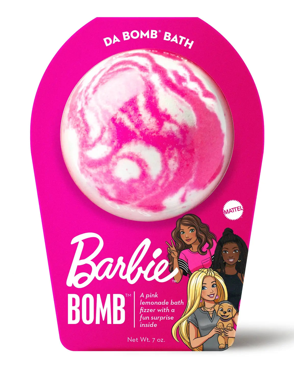 Da Bomb Bath Fizzers with toy (multiple options) A Touch of Magnolia Boutique Barbie Pink Swirl