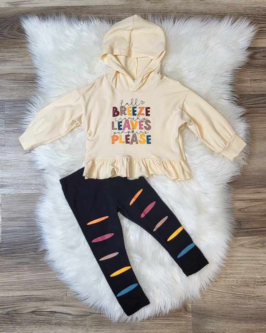 Fall Themed Hooded Top and Legging Set A Touch of Magnolia Boutique