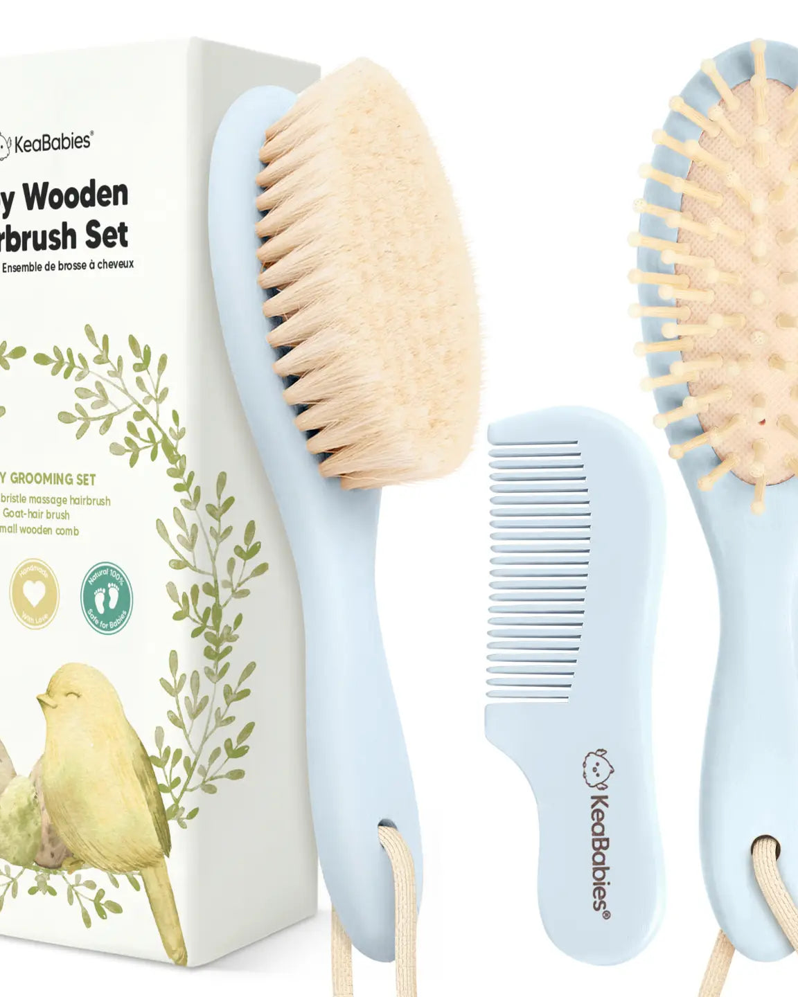 Baby Hair Brush and Comb Set (pink or blue) A Touch of Magnolia Boutique