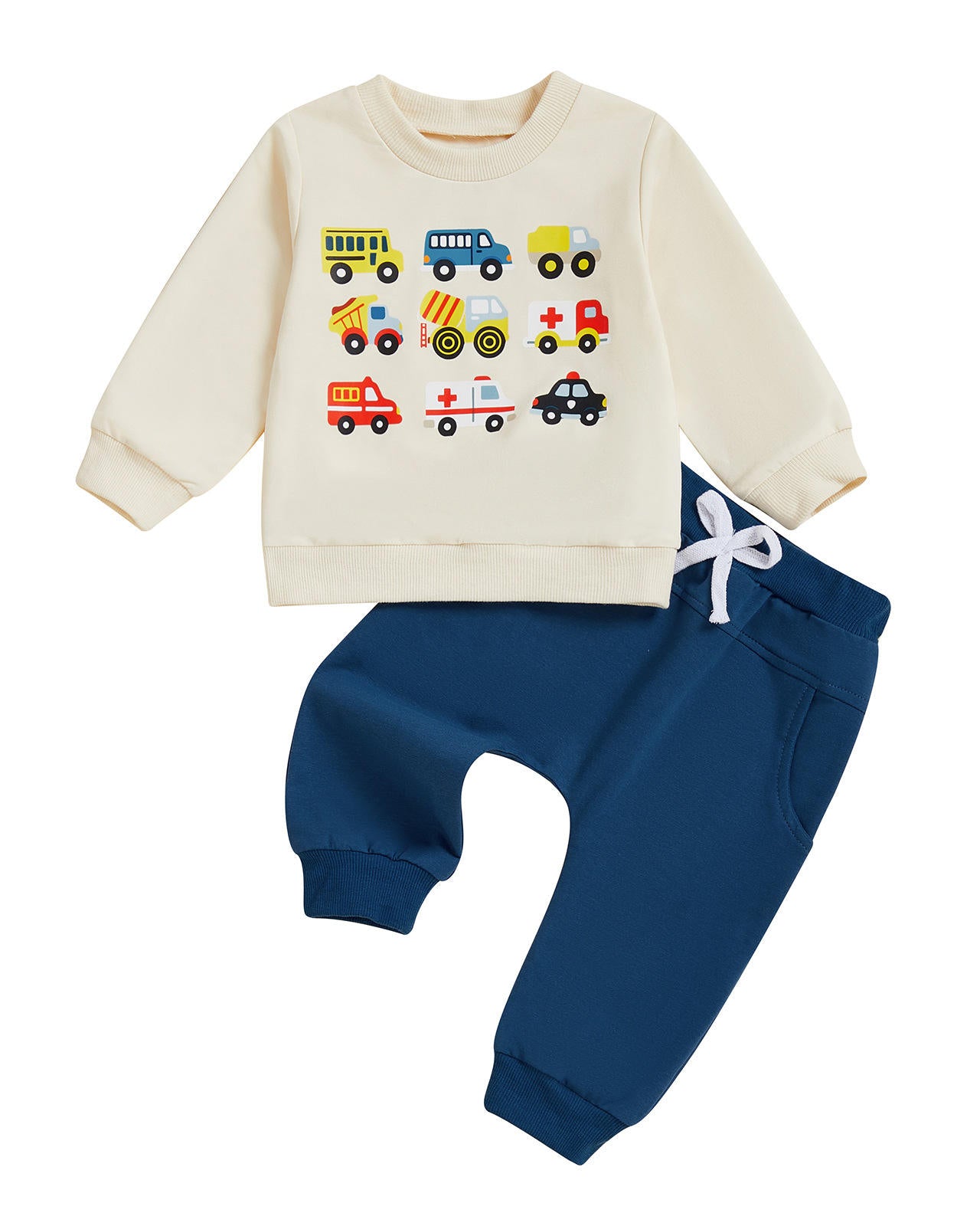 First Responders and Trucks Themed Baby & Toddler Boys Jogger Set A Touch of Magnolia Boutique