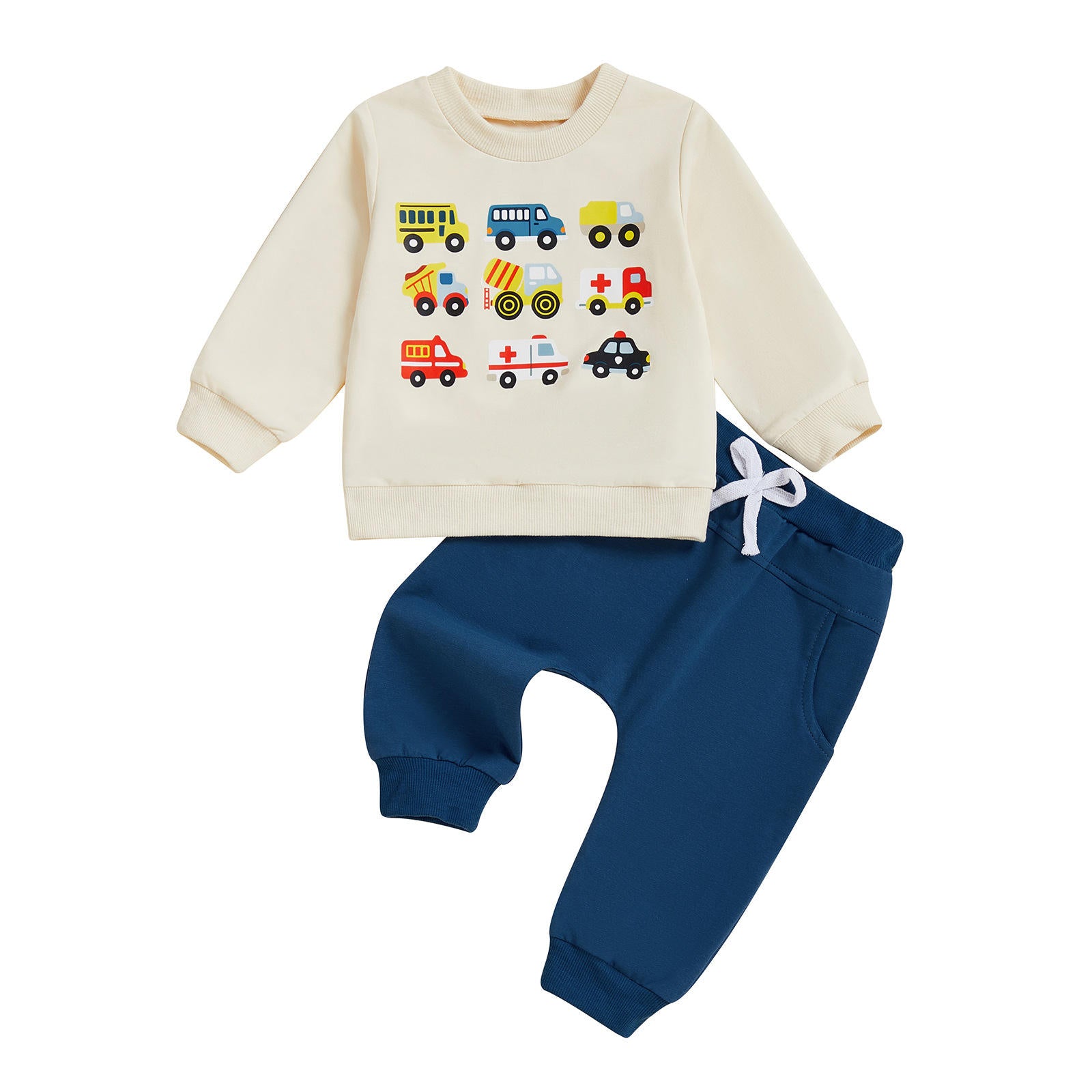 First Responders and Trucks Themed Baby & Toddler Boys Jogger Set A Touch of Magnolia Boutique