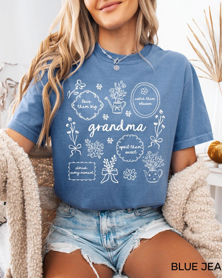 Floral Grandma T Shirt A Touch of Magnolia Boutique