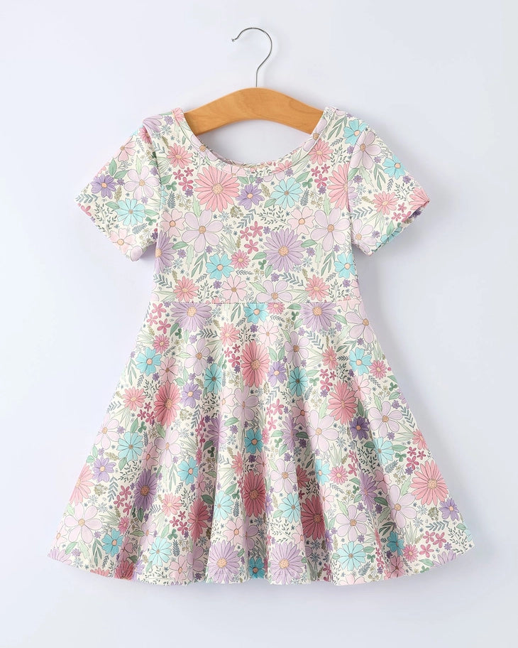 Spring Floral Short Sleeve Dress A Touch of Magnolia Boutique