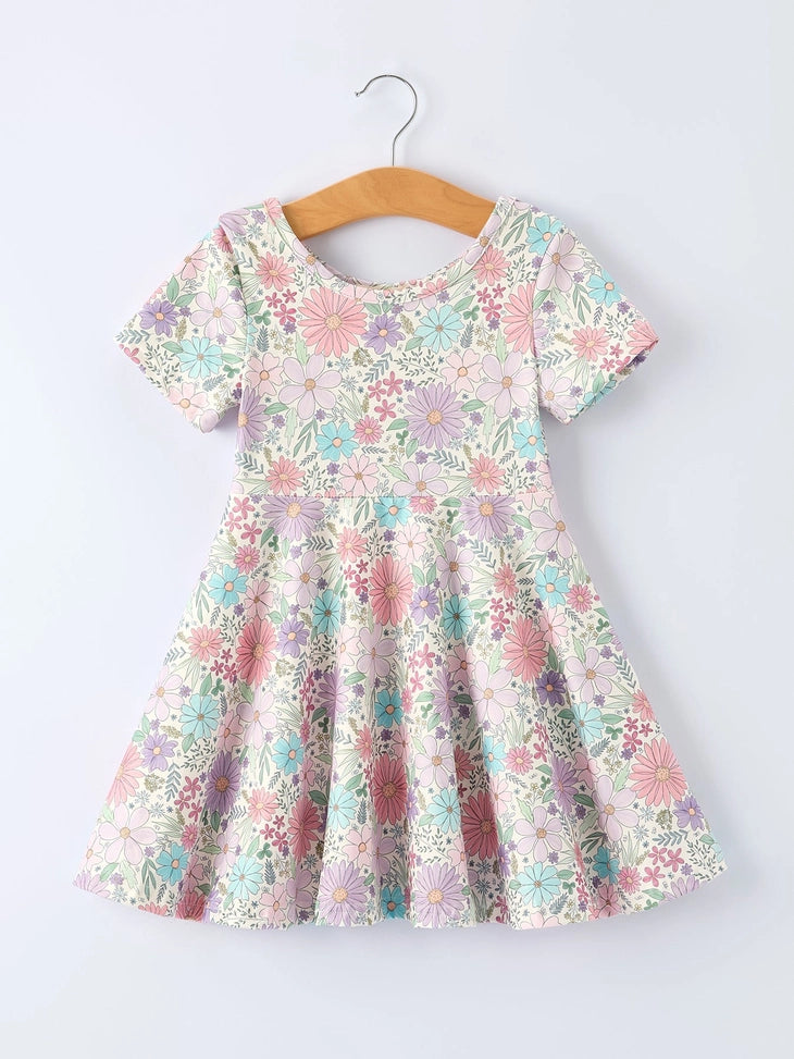 Spring Floral Short Sleeve Dress A Touch of Magnolia Boutique