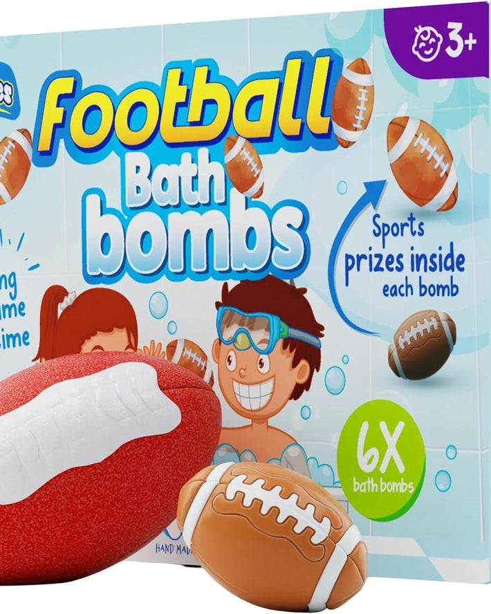 Boxed Bath Bomb Set- Football themed with toy A Touch of Magnolia Boutique