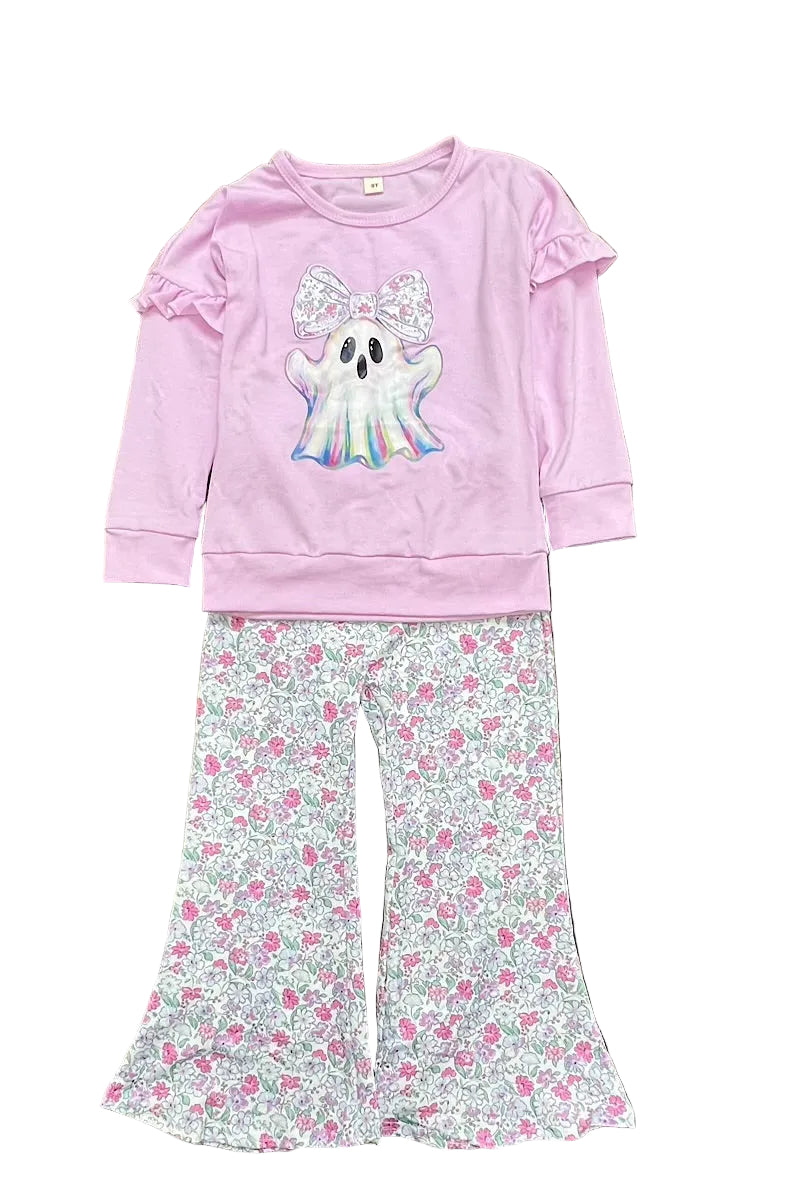 Boo-tiful Blooms Ghost Bell Pants Set A Touch of Magnolia Boutique