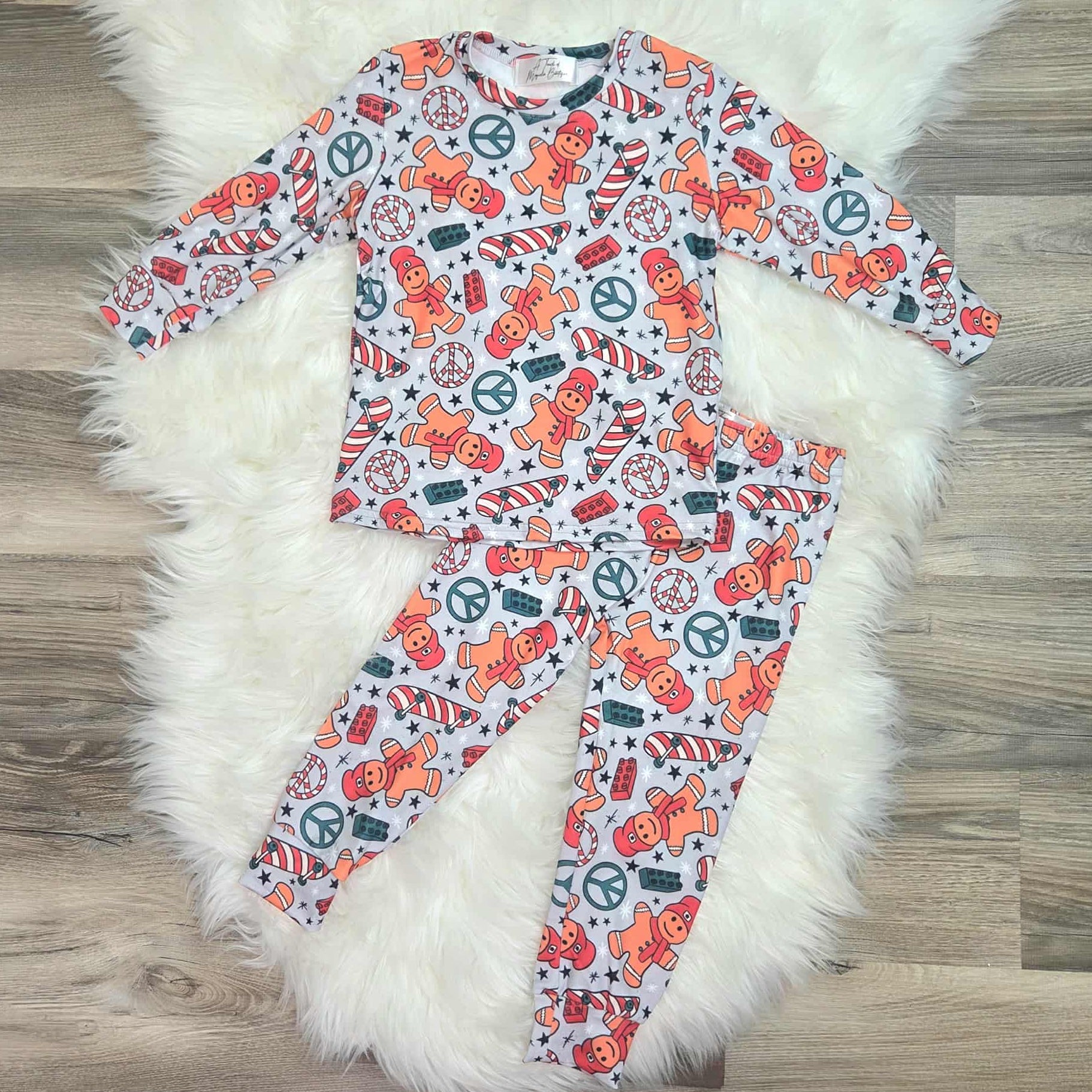 Cool Vibes Gingerbread Boy Pajama Set A Touch of Magnolia Boutique