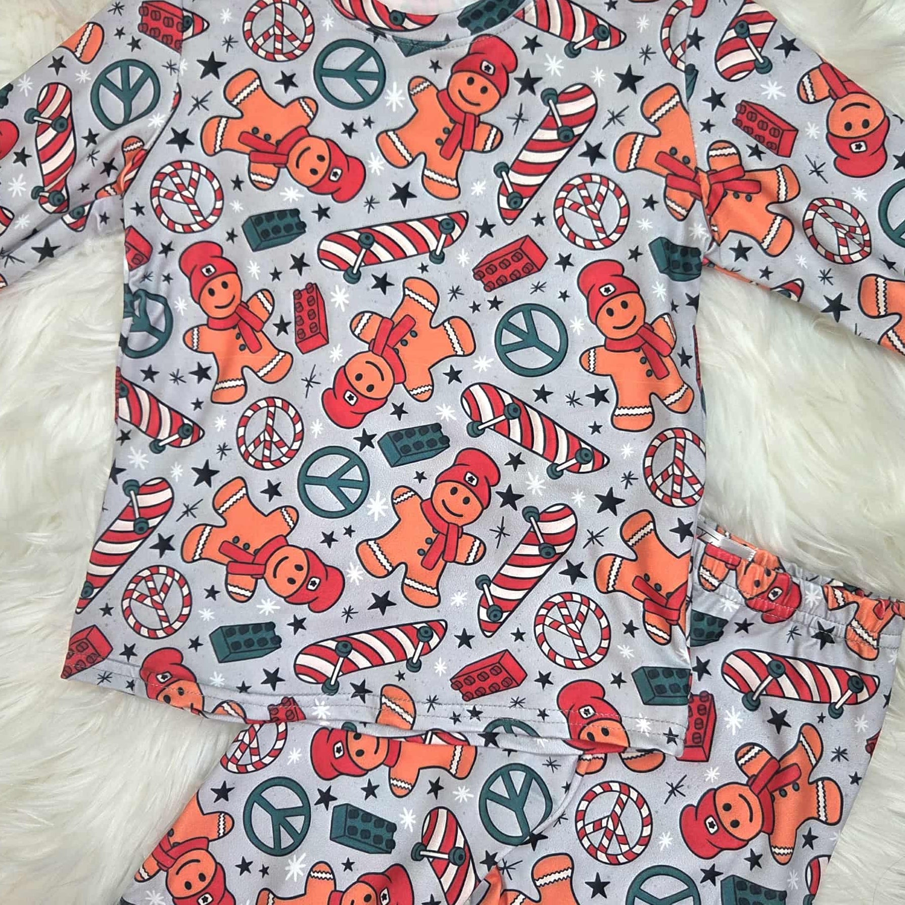 Cool Vibes Gingerbread Boy Pajama Set A Touch of Magnolia Boutique