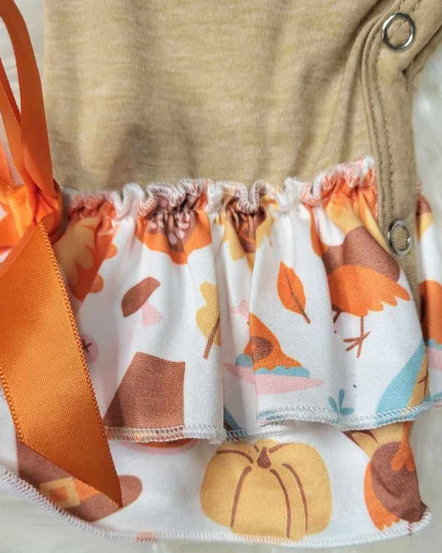 Baby Girl Gobble Til You Wobble Romper A Touch of Magnolia Boutique