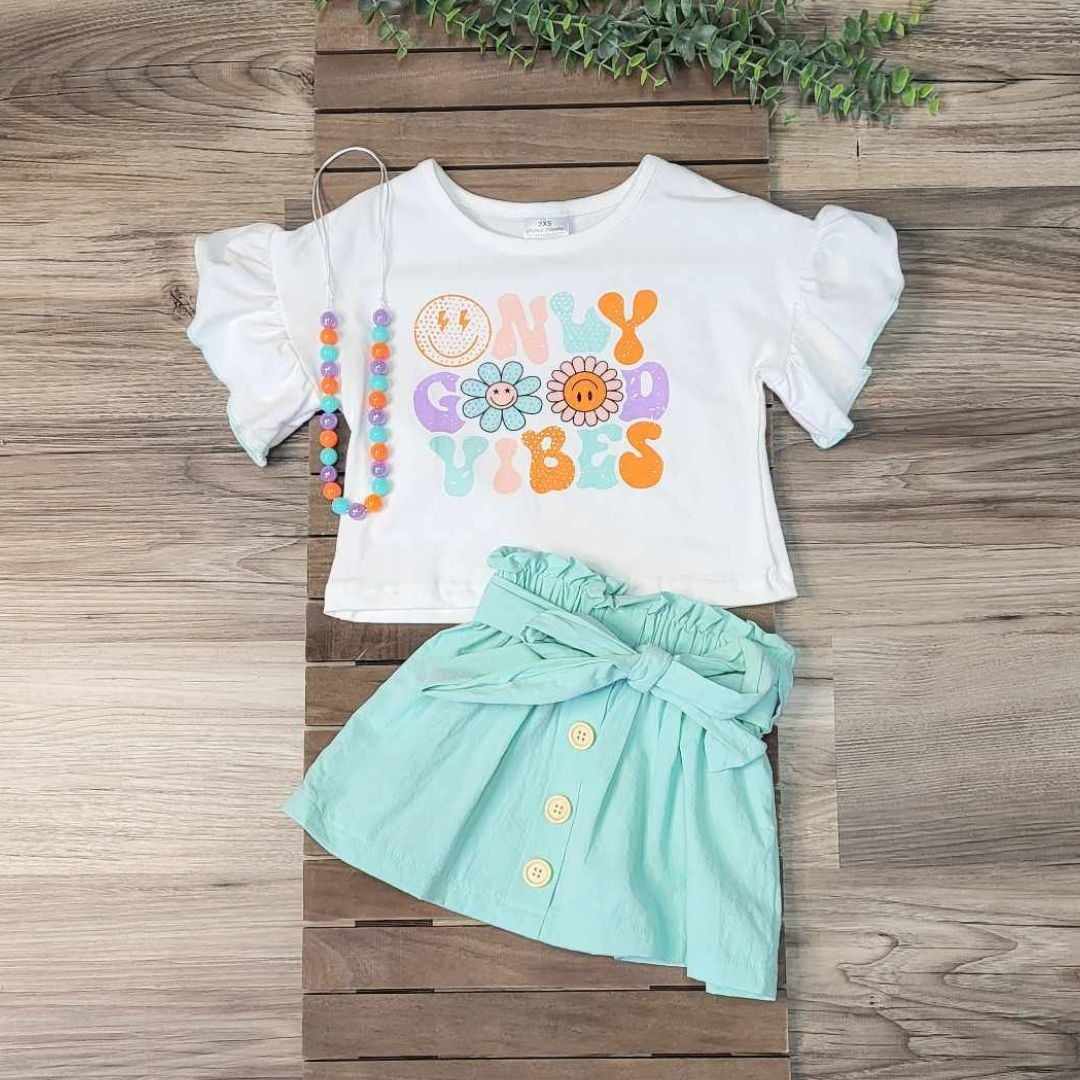 Only Good Vibes Skirt Set A Touch of Magnolia Boutique
