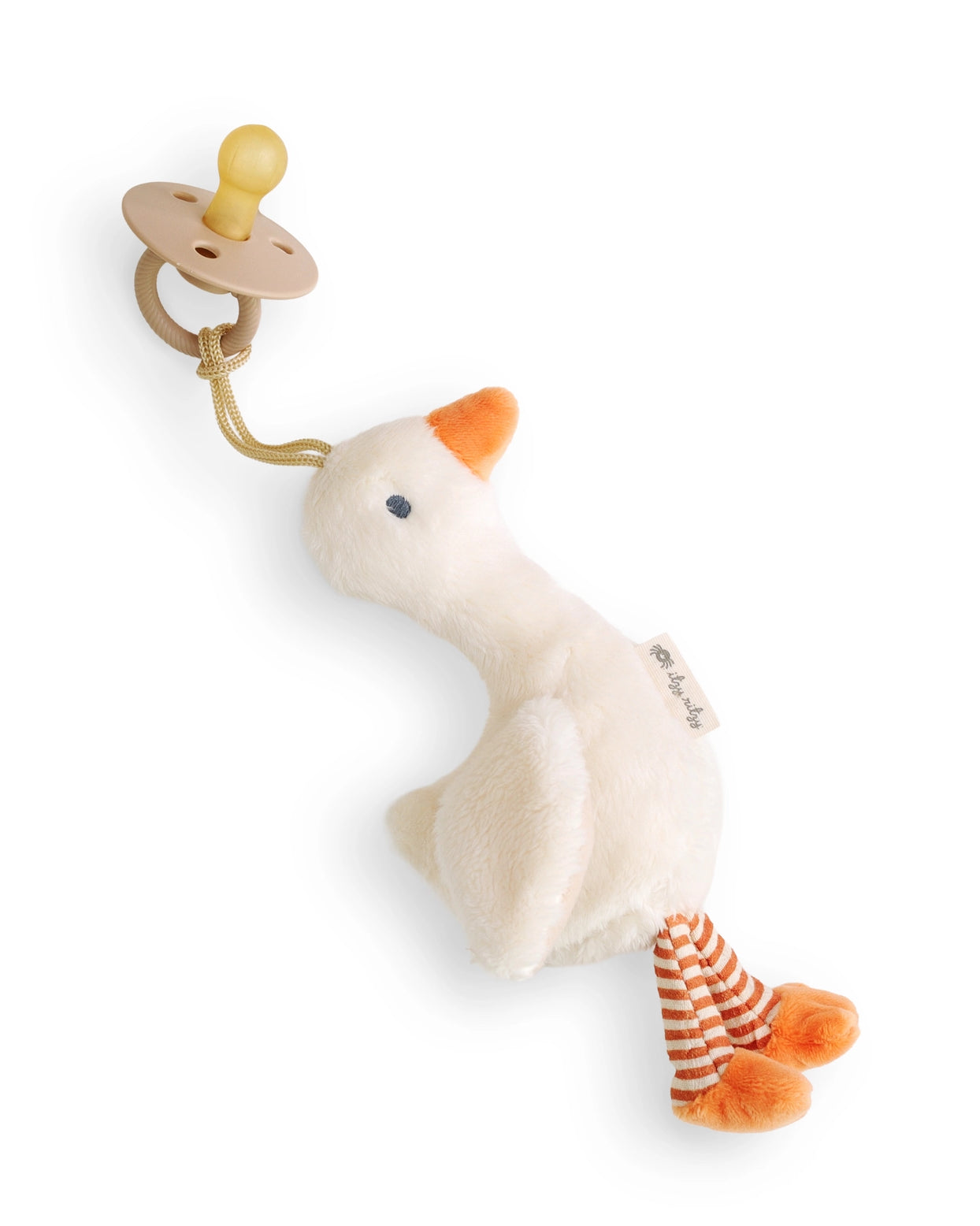 Bitzy Pal Natural Rubber Pacifier & Plush- Goose A Touch of Magnolia Boutique
