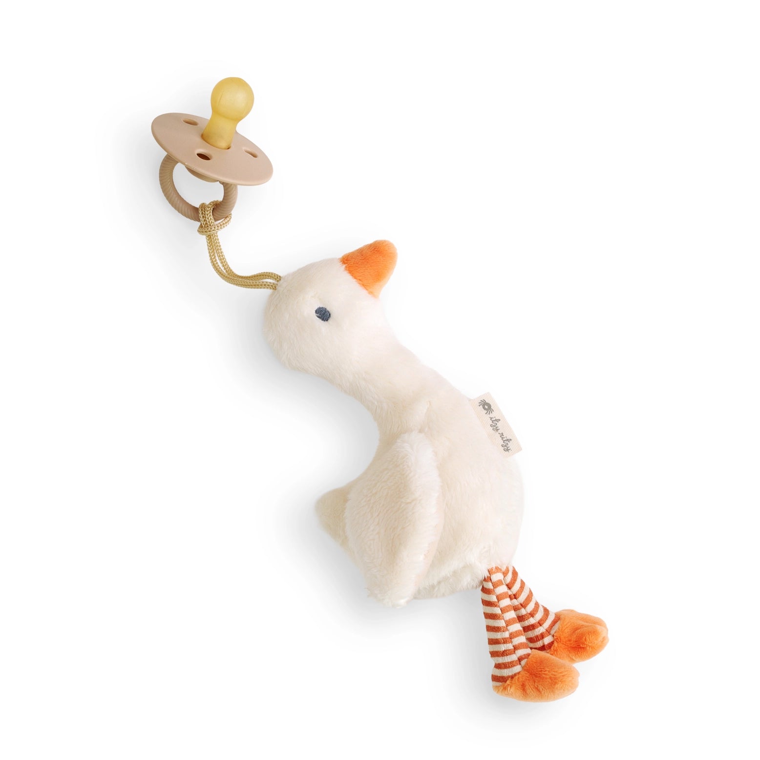 Bitzy Pal Natural Rubber Pacifier & Plush- Goose A Touch of Magnolia Boutique