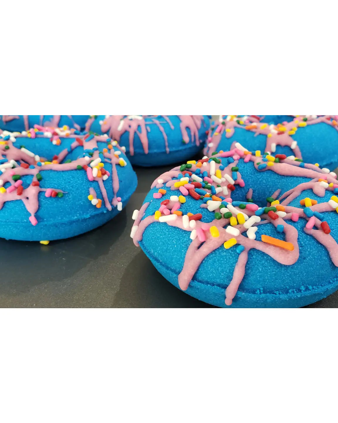 Frosted donut-shaped bath bomb (scent options) A Touch of Magnolia Boutique Grape