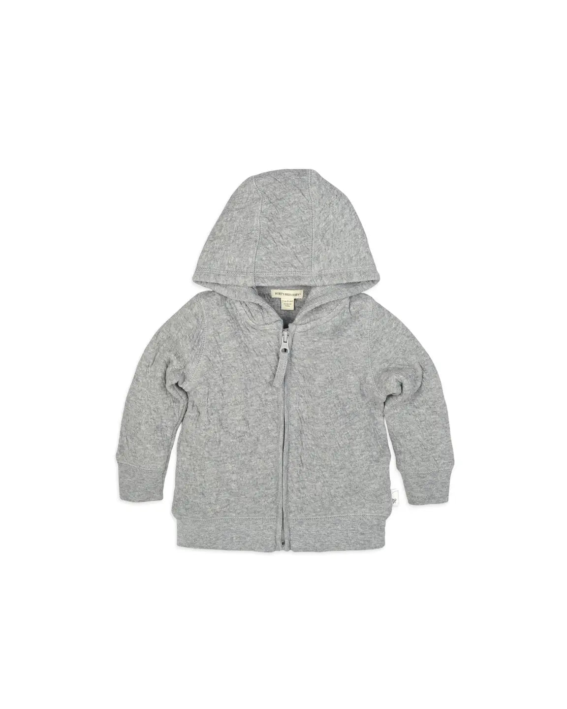 Grey Quilted Baby Jacket with Zipper A Touch of Magnolia Boutique