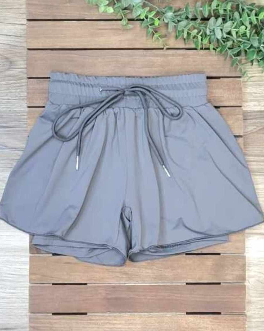 Girls Butterfly Athletic Shorts (multiple color options) A Touch of Magnolia Boutique Grey 2T