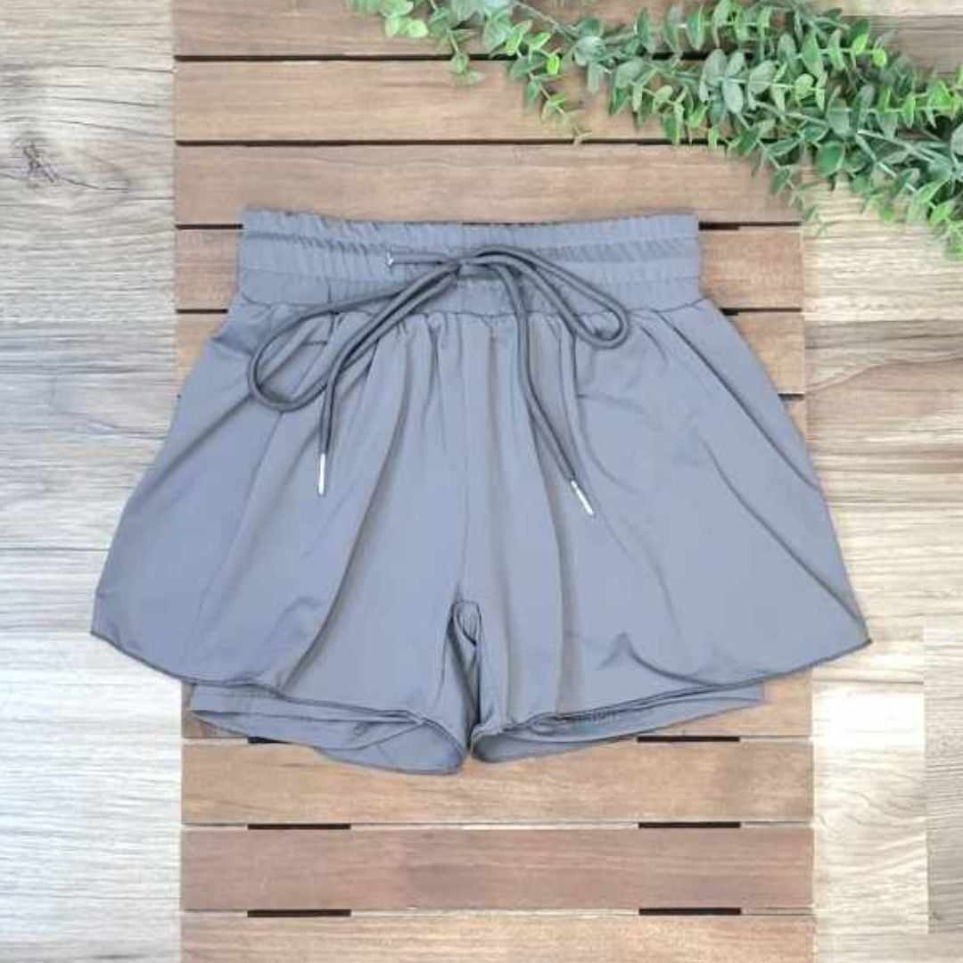 Girls Butterfly Athletic Shorts (multiple color options) A Touch of Magnolia Boutique Grey 2T