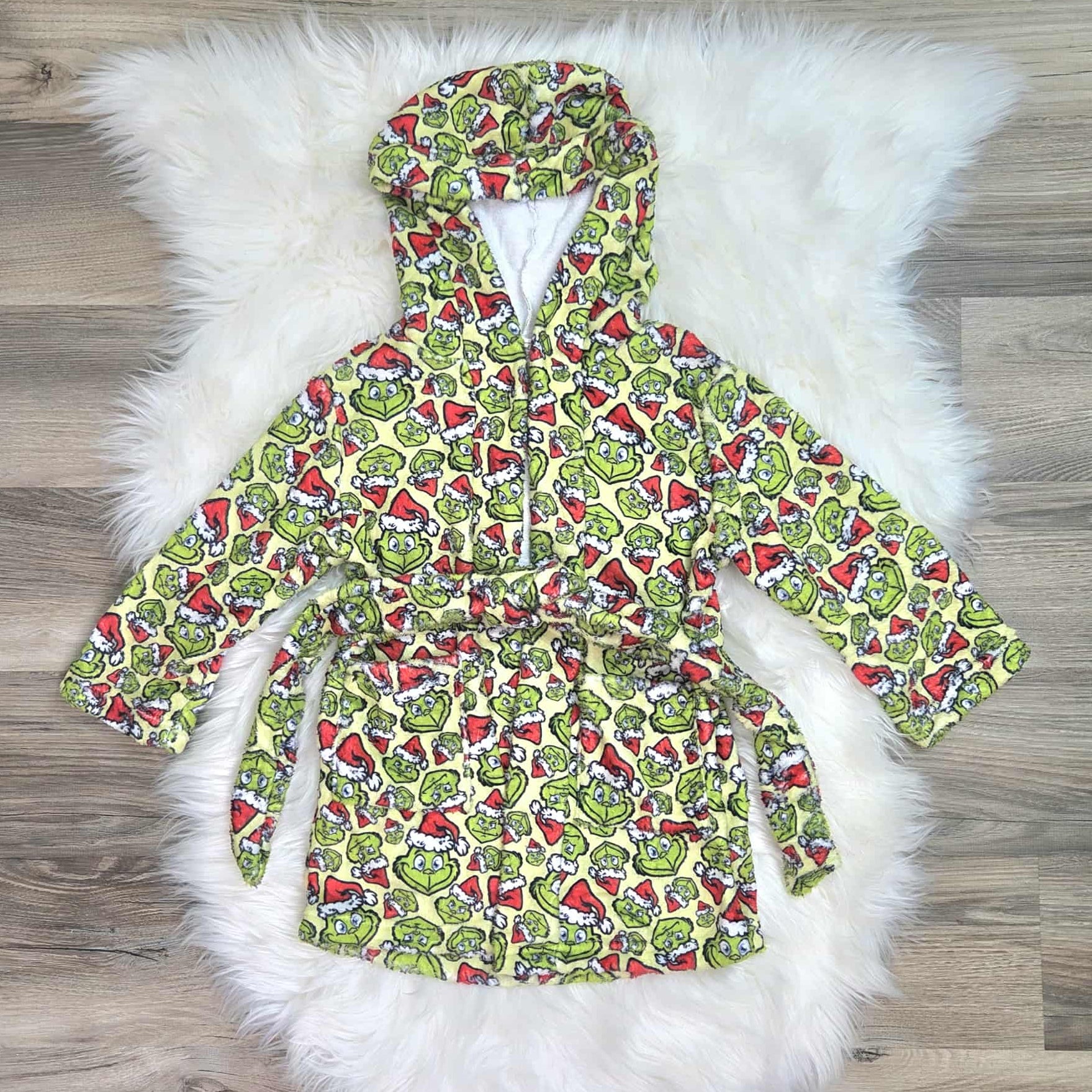 Green Guy Themed Fleece Robe A Touch of Magnolia Boutique
