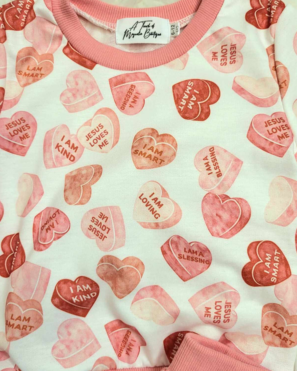 Hearts Baby Girl/Toddler Jogger Outfit Set A Touch of Magnolia Boutique