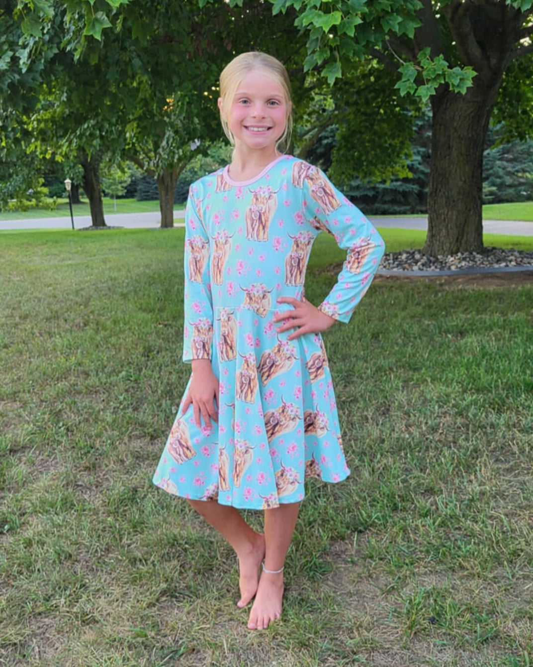 Floral Highland Dress A Touch of Magnolia Boutique
