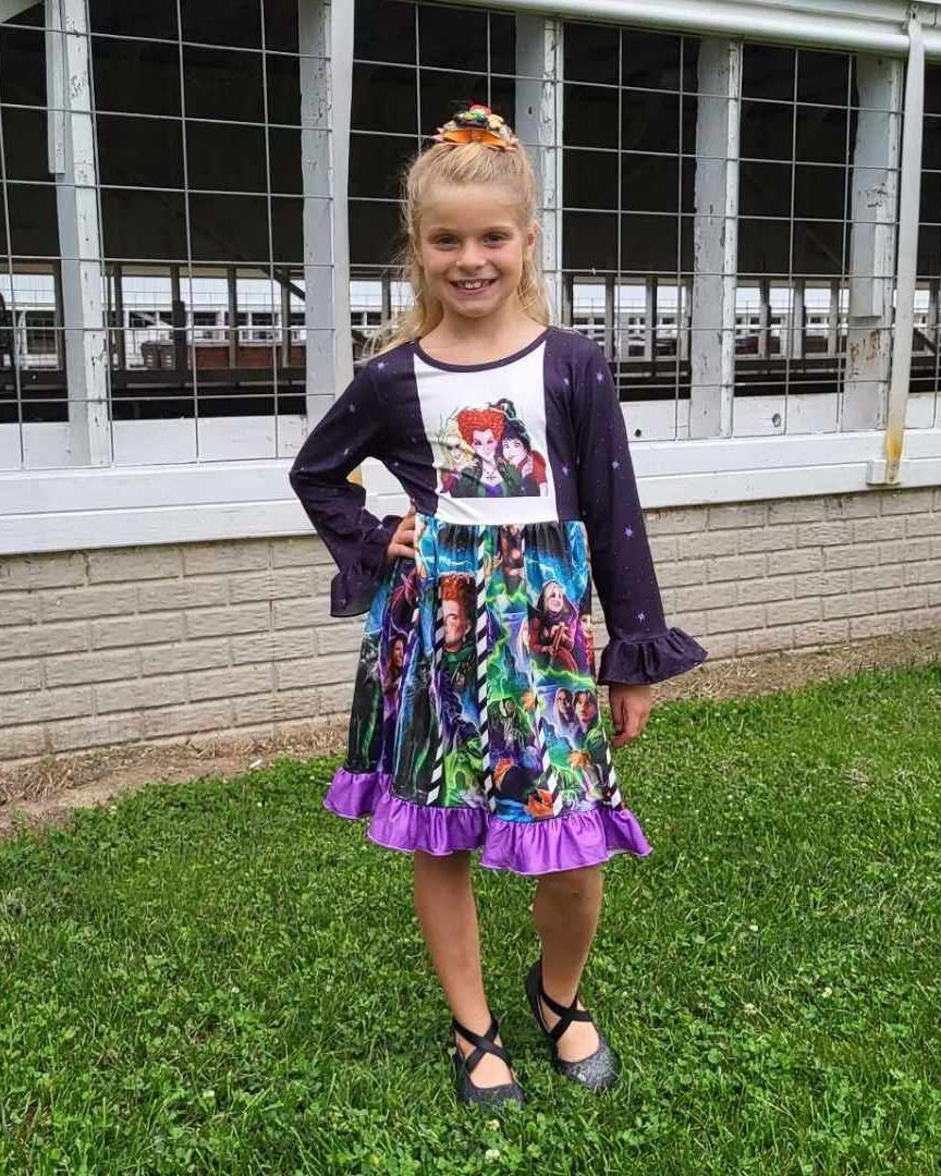 Hocus Pocus Inspired Patchwork Dress A Touch of Magnolia Boutique