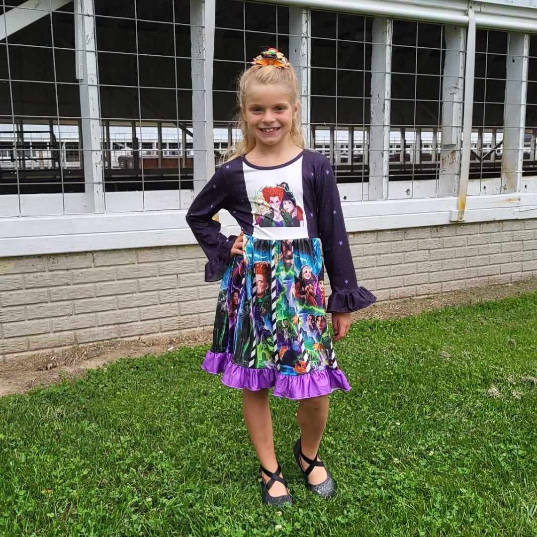 Hocus Pocus Inspired Patchwork Dress A Touch of Magnolia Boutique