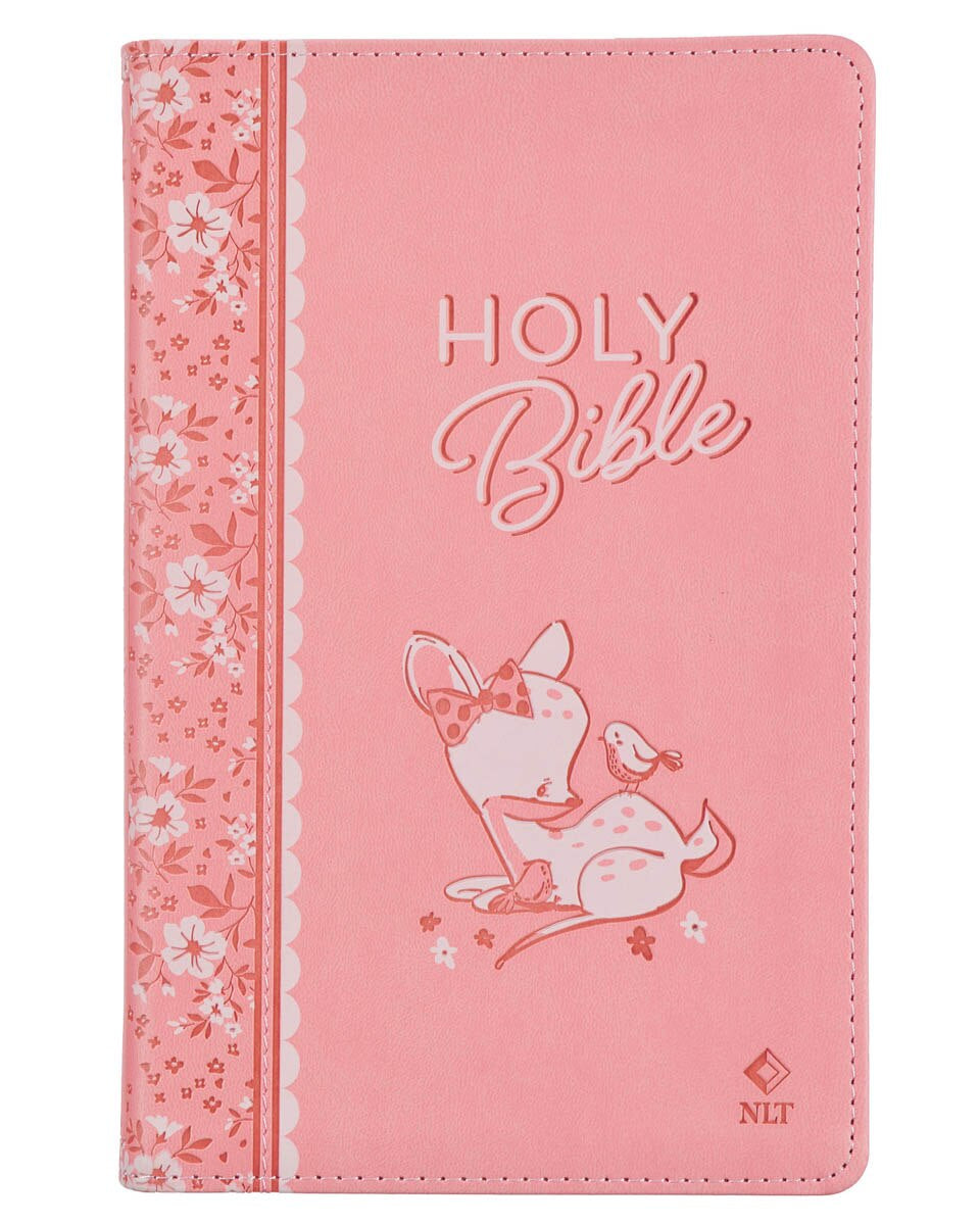 Bible Nlt Infant Faux Leather, Pink A Touch of Magnolia Boutique
