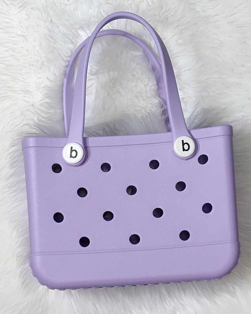 Small EVA bags (multiple solid color and printed options) A Touch of Magnolia Boutique Lt Purple