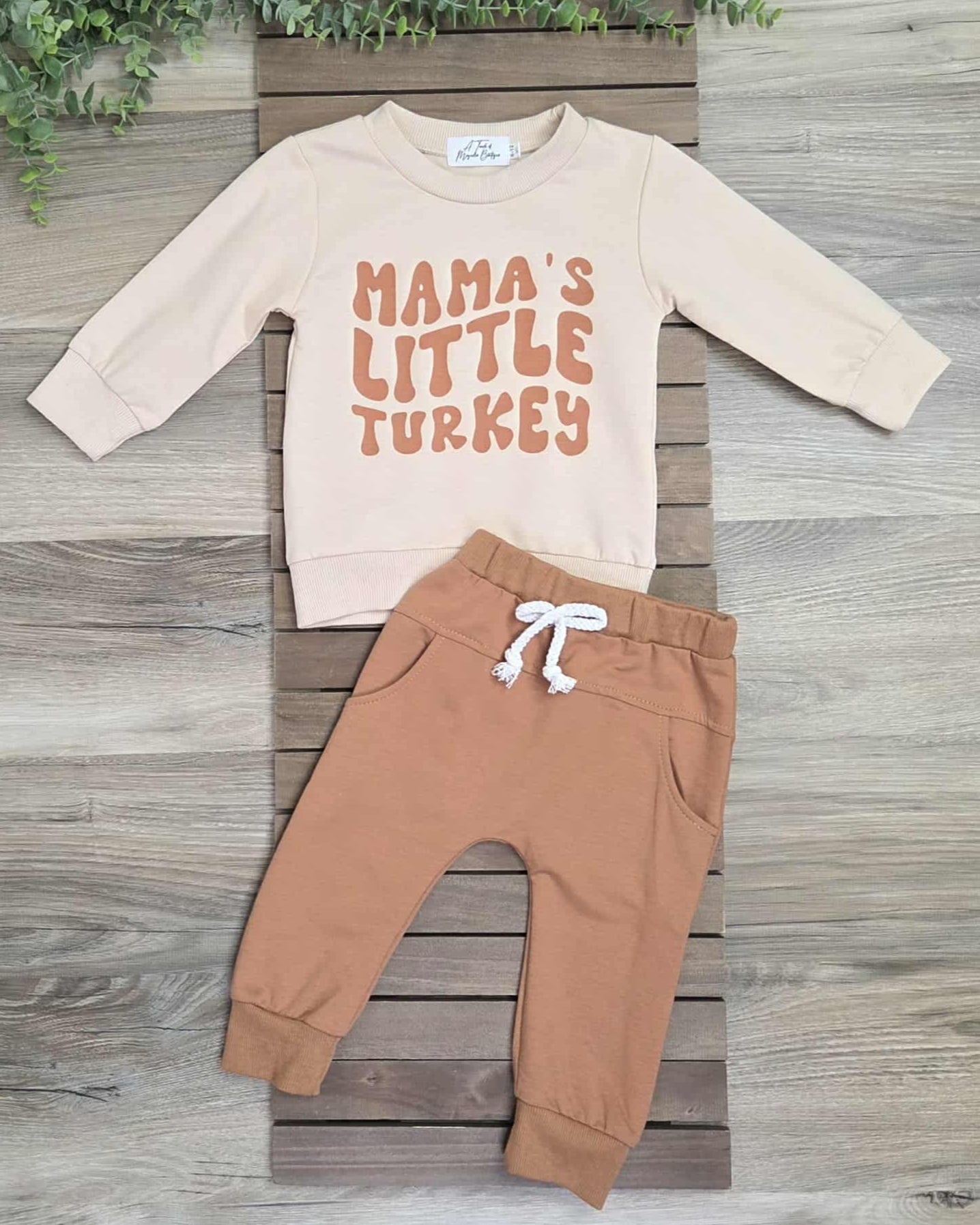 Mama's Little Turkey Jogger Set-Baby and Toddler Boys A Touch of Magnolia Boutique