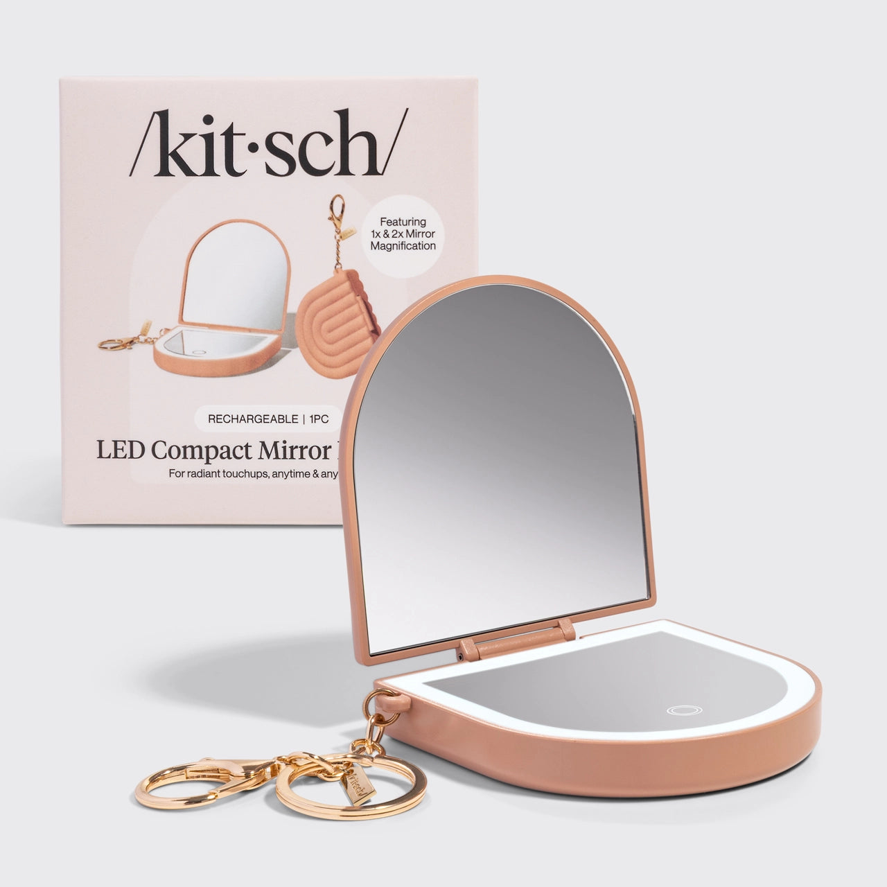 Terracotta Compact Mirror Keychain A Touch of Magnolia Boutique