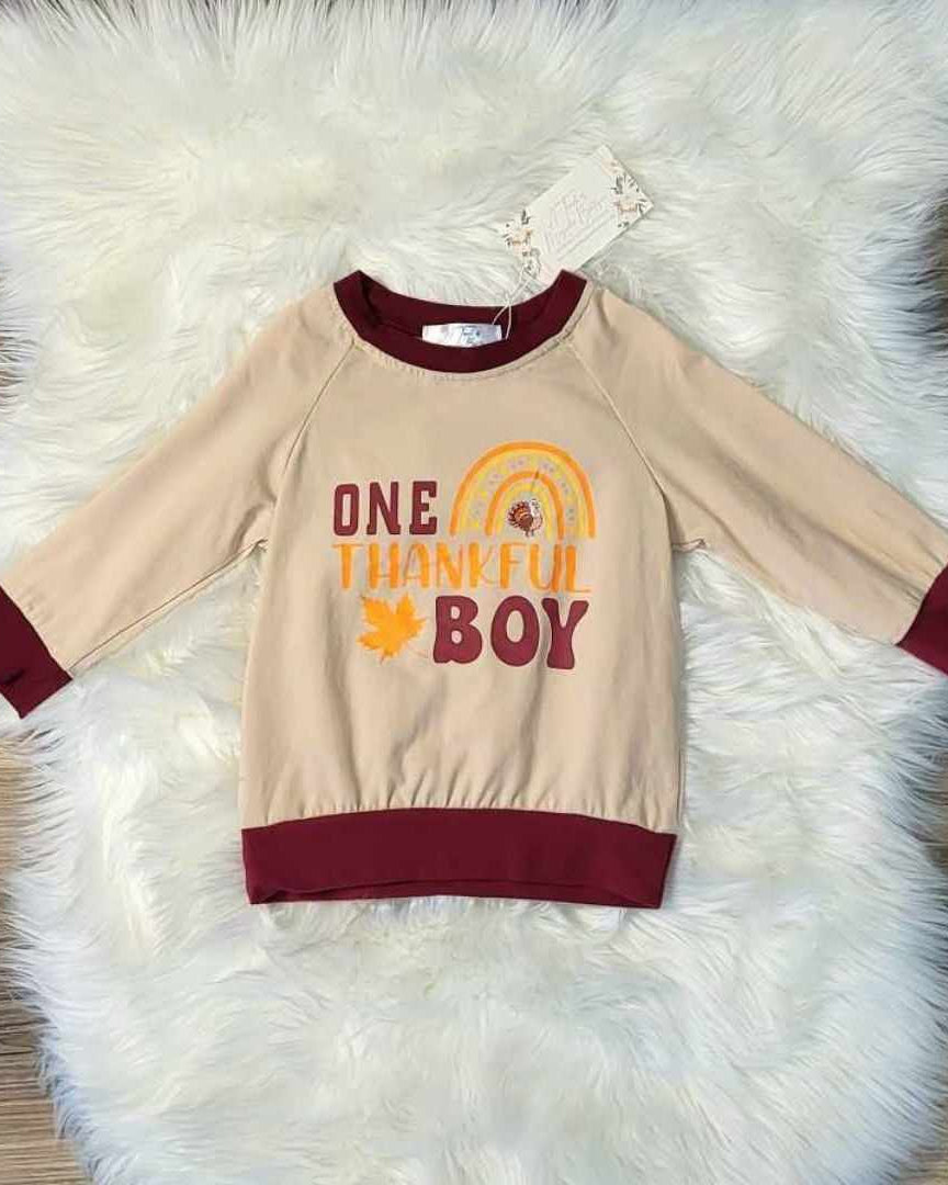 One Thankful Boy Top A Touch of Magnolia Boutique