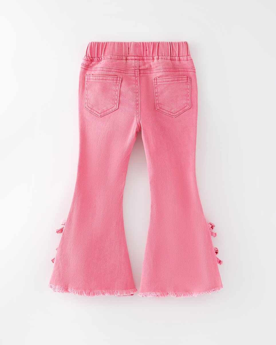 pink bow flared jeans A Touch of Magnolia Boutique