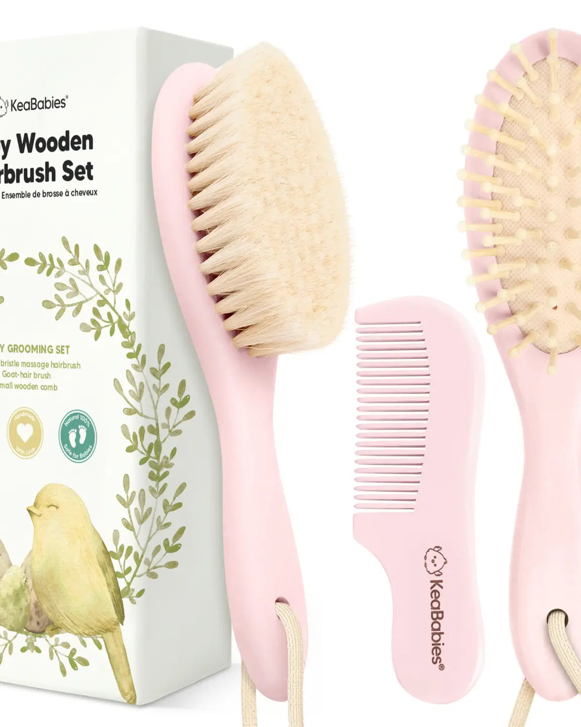 Baby Hair Brush and Comb Set (pink or blue) A Touch of Magnolia Boutique