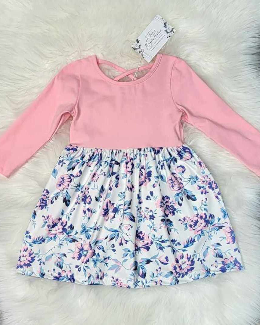 Pink and Lilac Floral Dress A Touch of Magnolia Boutique
