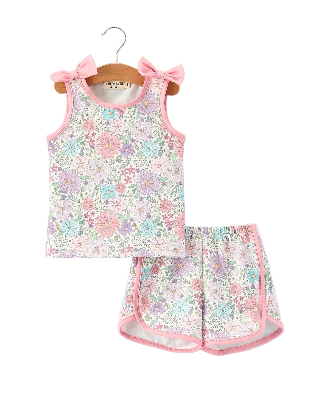 Pink Floral Shorts Set A Touch of Magnolia Boutique