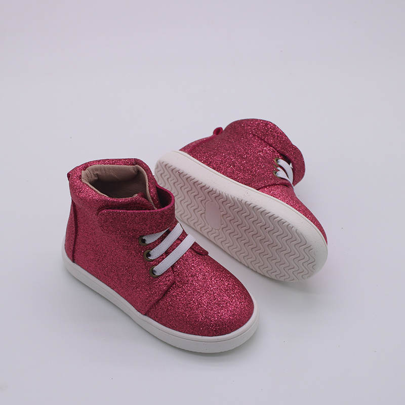 Jax High Top Shoes-Hot Pink Glitter  A Touch of Magnolia Boutique   