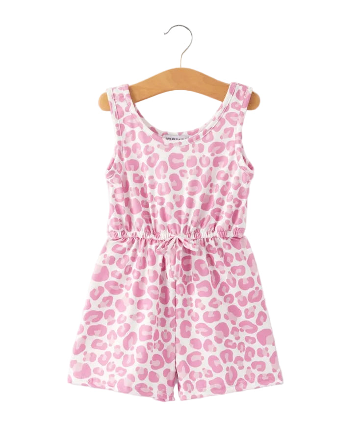 Pink Leopard Sleeveless Shorts Romper A Touch of Magnolia Boutique